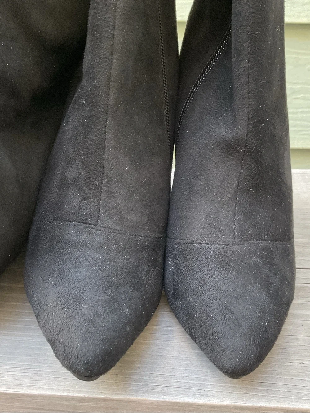 Black Over-the-Knee Stiletto Boots - Elegant Knee High Boot